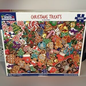 White Mountain Christmas Treats Cookie 1000 Pieces Puzzle